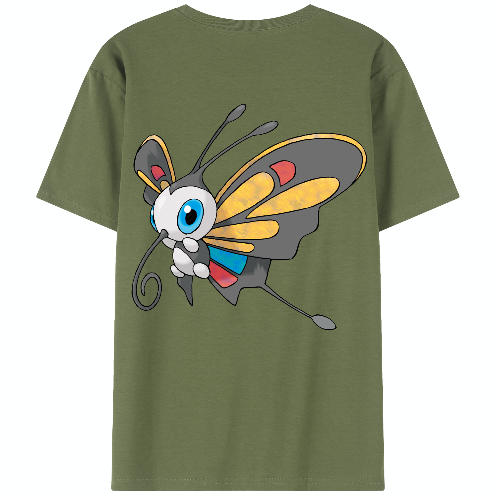 （画像用） ポケットモンスター Pokémon 綿100％半袖Tシャツ（背面プリント）